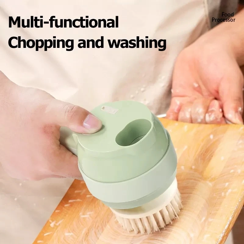 Electric Garlic Chopper Food Slicer Mincer Meat Chopper Wireless 4 In 1 Electric Electric Mini Food Chopper1 9
