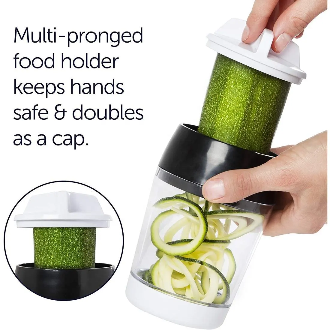 Zes Adjustable 3 In 1 Vegetable Spiralizer Vegetable Spiral Slicer 12