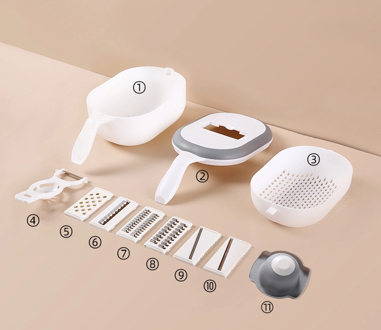 Multifunctional Kitchen Tools Vegetable Slicer Fruit Cutter Vegetable Chopper Potatoes Peeler 12