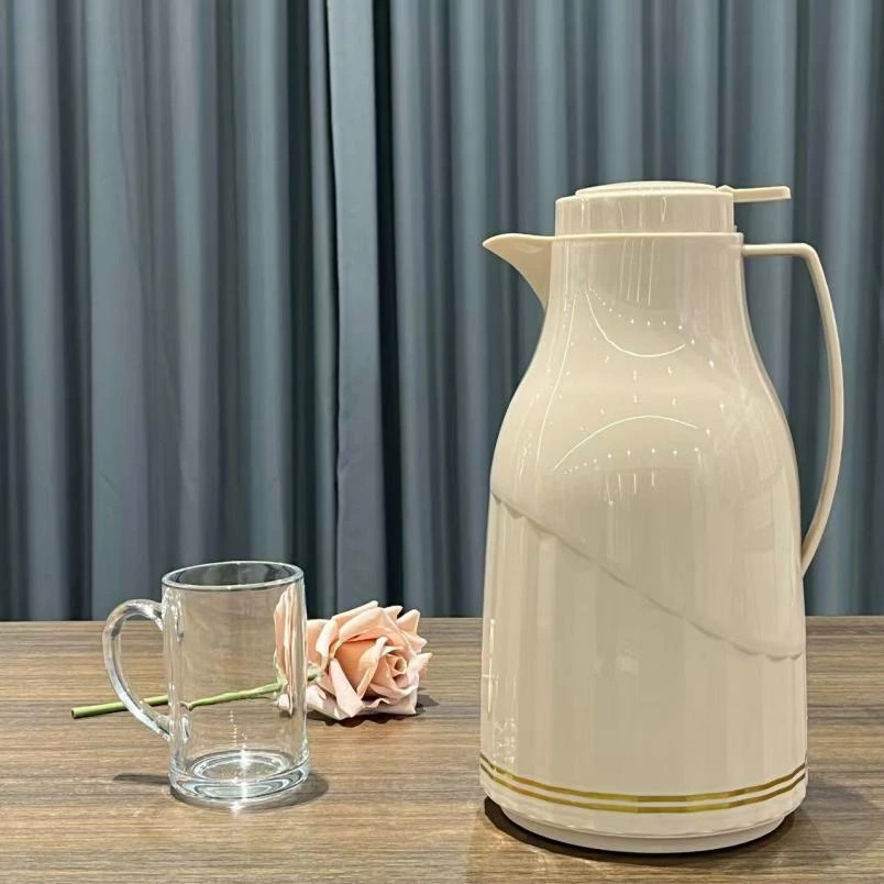 Zes 2L Pink Plastic Modern Portable Insulated Vacuum Flask With Lid Middle East Best Seller For Tea & Coffee