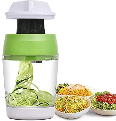 4 In 1 Handheld Adjustable Veggie Spiralizer Spaghetti Vegetable Slicer Machine-1715427914471952