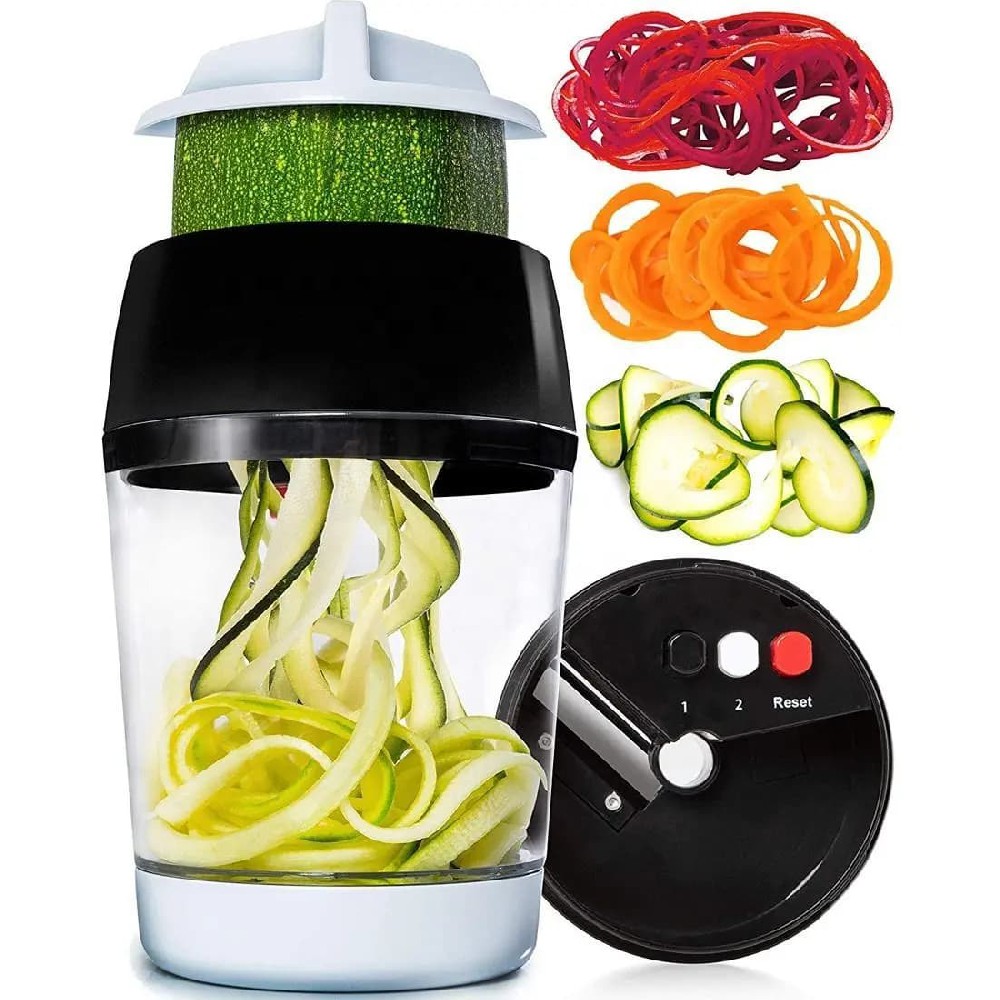 Zes Adjustable 3 In 1 Vegetable Spiralizer Vegetable Spiral Slicer