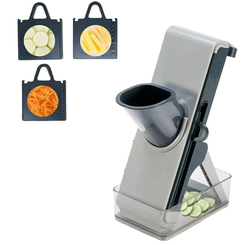 4-7 Adjustable Dash Safe Mandoline Slicer Vegetable Chopper Manual Veggie Julienne Food Cutter For Kitchen With Multi Blades